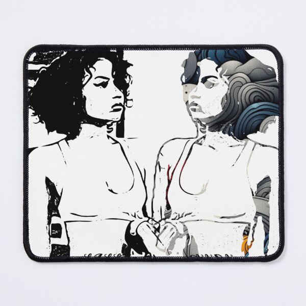 Item preview, This is a digital art of a fine looking girl with a mirror reflection of her on her side designed and sold by So_Uniqq.