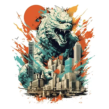 Artwork thumbnail, Godzilla by Nice En
