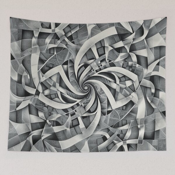 Item preview, Patrón Ala Escher (Blanco y Negro) designed and sold by NeoRarities.
