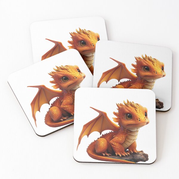 Item preview, Fiery Orange Baby Dragon designed and sold by Sillytoe.