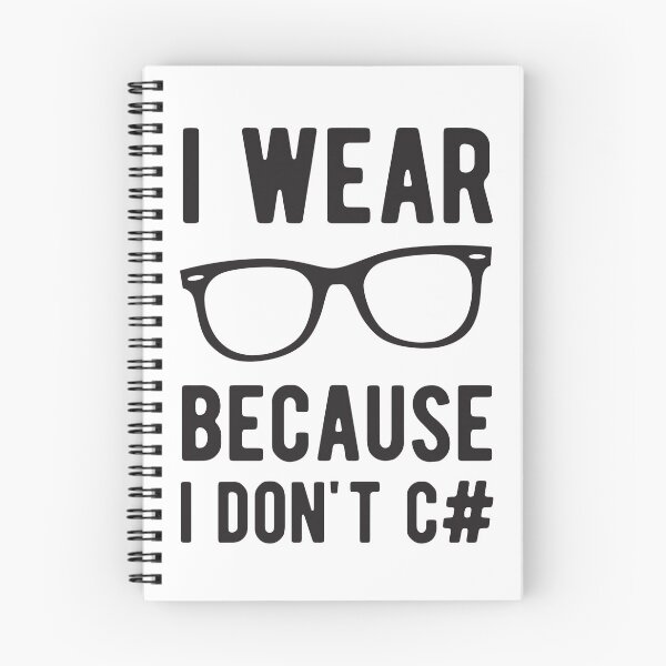 Item preview, Uso gafas porque no sé C# - Chistes divertidos de programación - Color claro designed and sold by Programming Jokes.