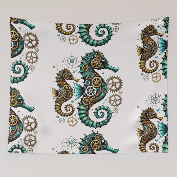 Item preview, Steampunk Seahorse: Ocean's Guardian designed and sold by WildVista.