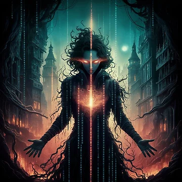 Artwork thumbnail, human binary code by Red Rascasso