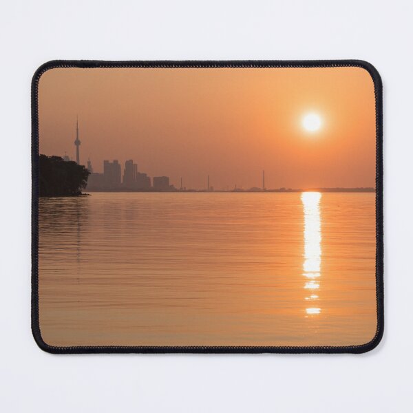 Item preview, Sultry Orange Sunrise Behind the Skyline of Toronto on a Hot Muggy Day designed and sold by Georgia Mizuleva.