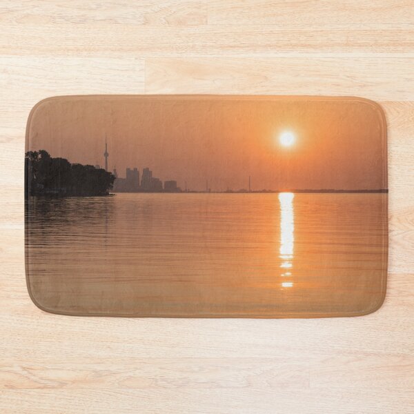 Item preview, Sultry Orange Sunrise Behind the Skyline of Toronto on a Hot Muggy Day designed and sold by Georgia Mizuleva.