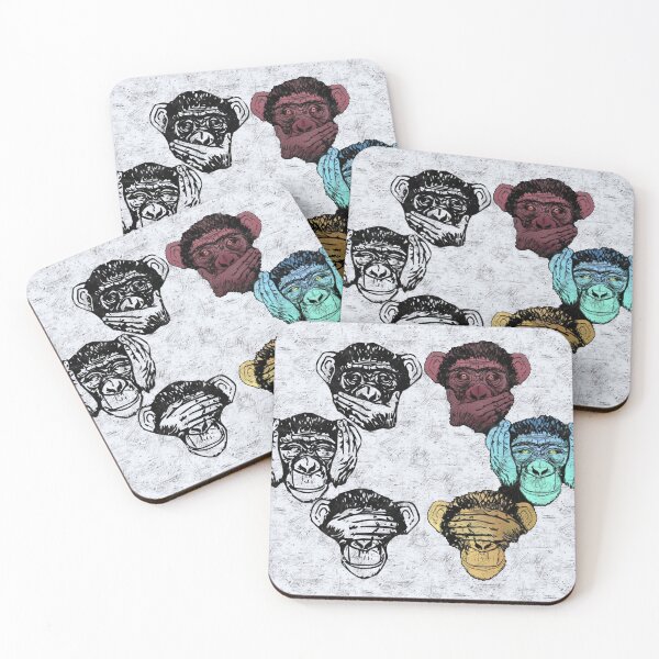 Item preview, This is a digital art of monkeys with different facial expressions  designed and sold by So_Uniqq.