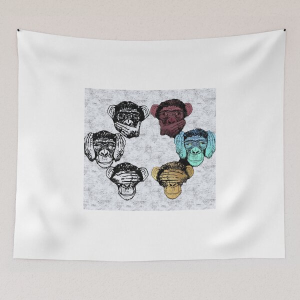 Item preview, This is a digital art of monkeys with different facial expressions  designed and sold by So_Uniqq.