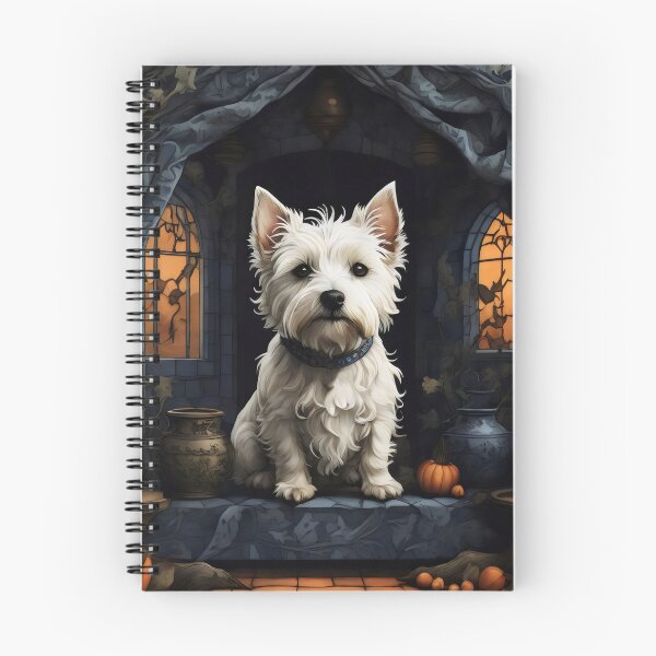 Item preview, Westie espeluznante inspirado en William Morris designed and sold by bloomandbark.