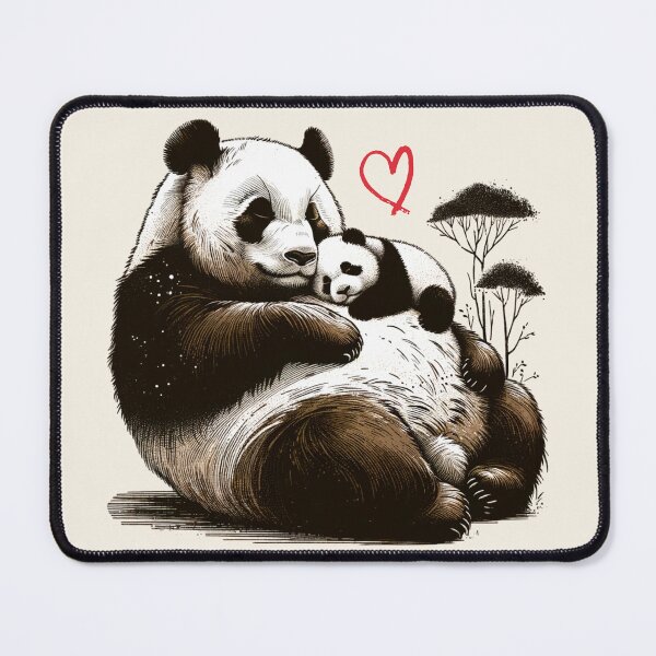 Item preview, Mother & Baby Panda Bear - Cute Animals, Mother's Day Gift designed and sold by InkyGenies.
