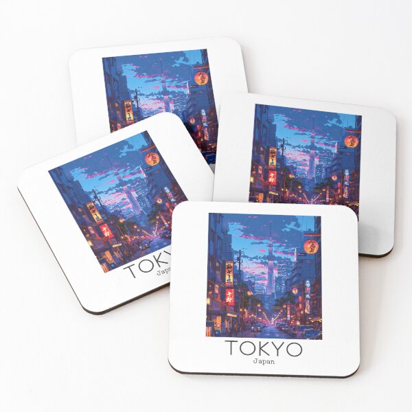 Item preview, A Vintage Travel Illustration of Tokyo - Japan  designed and sold by GoodOldVintage.