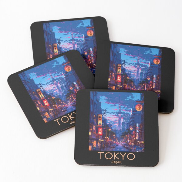 Item preview, A Vintage Travel Illustration of Tokyo - Japan  designed and sold by GoodOldVintage.