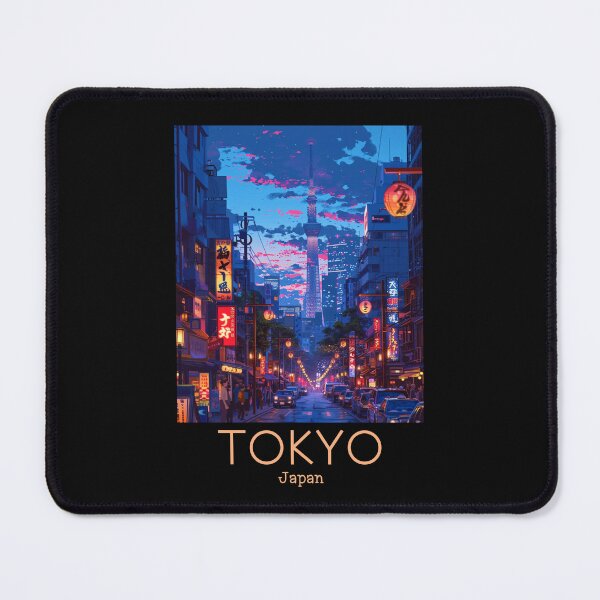Item preview, A Vintage Travel Illustration of Tokyo - Japan  designed and sold by GoodOldVintage.