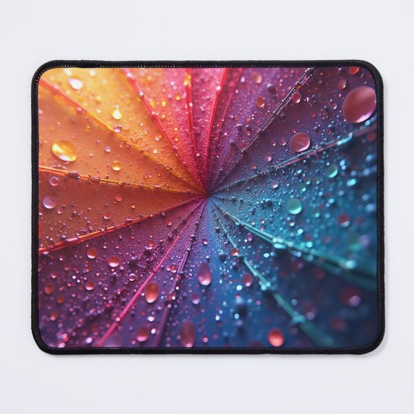 Item preview, Colorful Rainbow Pattern With Water Droplets  designed and sold by Warriorgal.