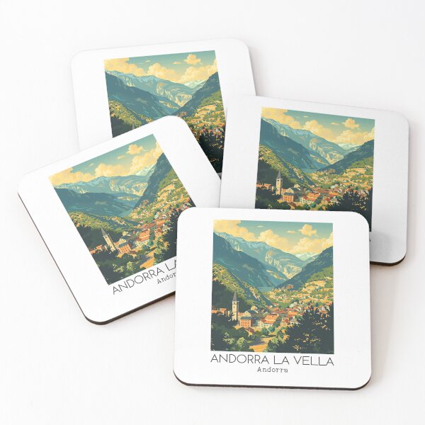 Item preview, A Vintage Travel Illustration of Andorra la Vella - Andorra  designed and sold by GoodOldVintage.
