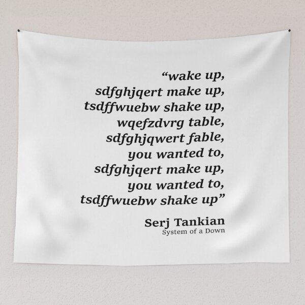 Item preview, wake up make up - System of a Down - Chop Suey parody designed and sold by PAINTMONKEYS.