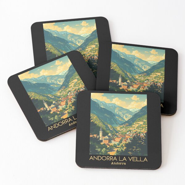 Item preview, A Vintage Travel Illustration of Andorra la Vella - Andorra  designed and sold by GoodOldVintage.