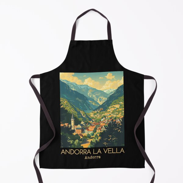 Item preview, A Vintage Travel Illustration of Andorra la Vella - Andorra designed and sold by GoodOldVintage.