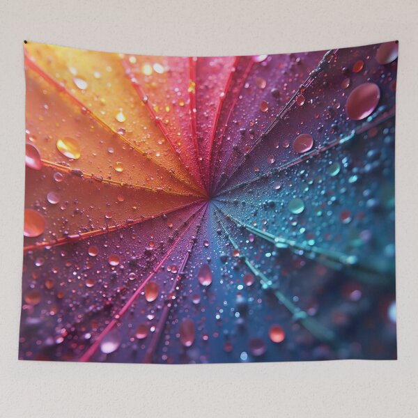 Item preview, Colorful Rainbow Pattern With Water Droplets  designed and sold by Warriorgal.