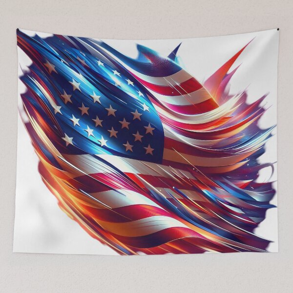 Item preview, Cosmic Patriotism: Modern American Flag designed and sold by AI-Only Creations.