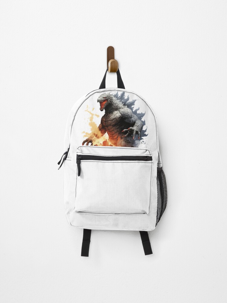 Thumbnail 1 of 3, Backpack, Godzilla designed and sold by NoobsDesign.