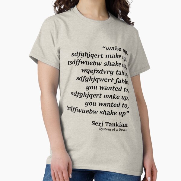 Item preview, wake up make up - System of a Down - Chop Suey parody designed and sold by PAINTMONKEYS.