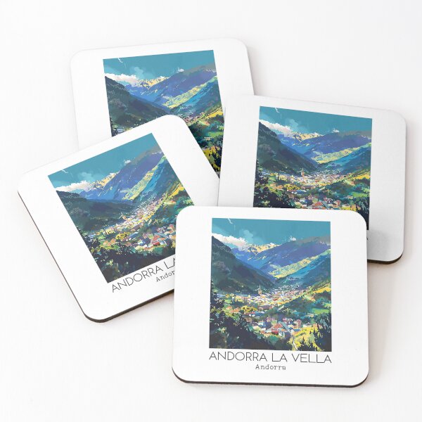 Item preview, A Vintage Travel Illustration of Andorra la Vella - Andorra  designed and sold by GoodOldVintage.