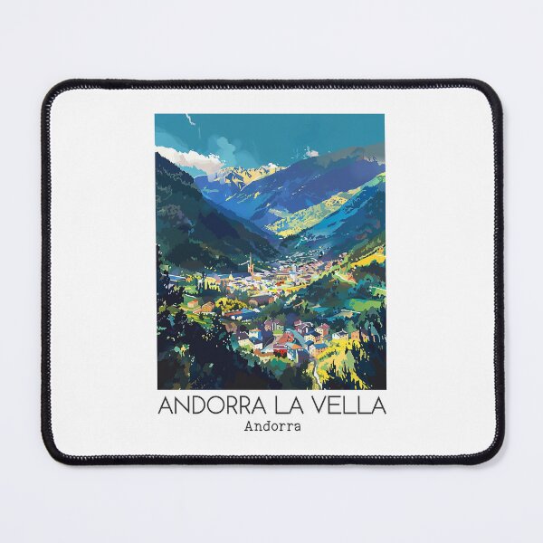 Item preview, A Vintage Travel Illustration of Andorra la Vella - Andorra designed and sold by GoodOldVintage.