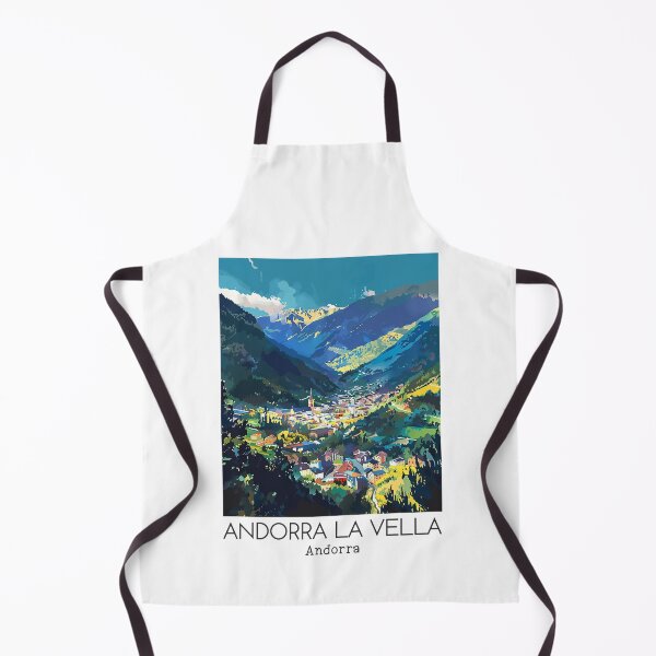 Item preview, A Vintage Travel Illustration of Andorra la Vella - Andorra designed and sold by GoodOldVintage.