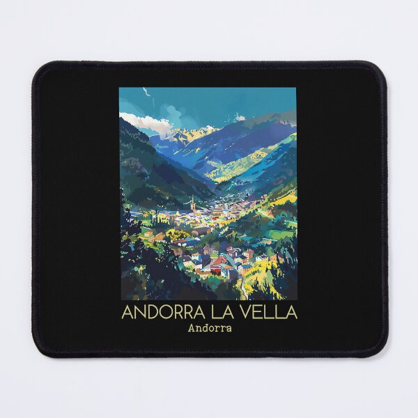 Item preview, A Vintage Travel Illustration of Andorra la Vella - Andorra designed and sold by GoodOldVintage.