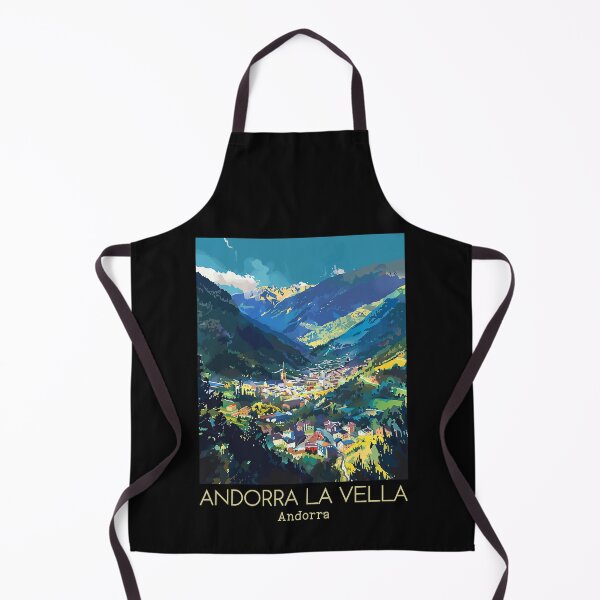 Item preview, A Vintage Travel Illustration of Andorra la Vella - Andorra designed and sold by GoodOldVintage.
