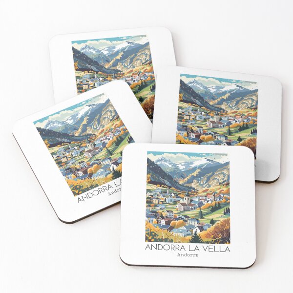Item preview, A Vintage Travel Illustration of Andorra la Vella - Andorra  designed and sold by GoodOldVintage.