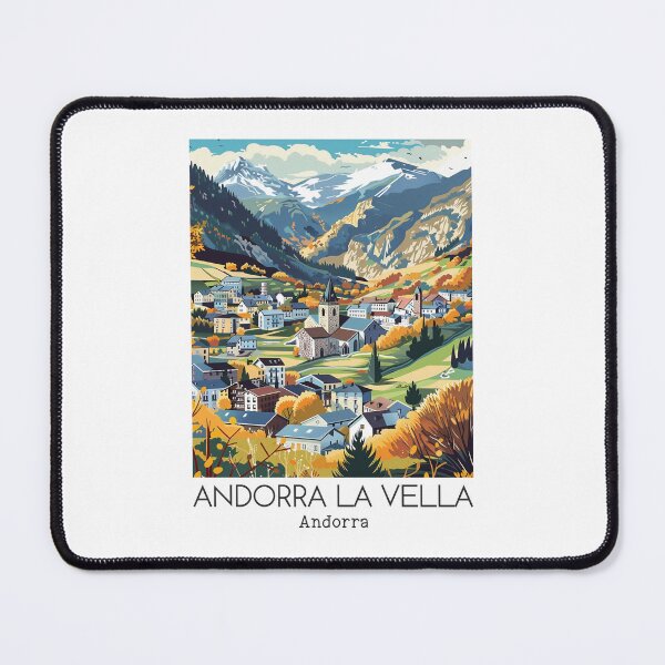 Item preview, A Vintage Travel Illustration of Andorra la Vella - Andorra designed and sold by GoodOldVintage.