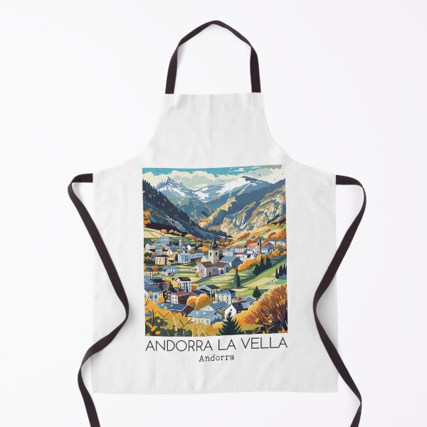 Item preview, A Vintage Travel Illustration of Andorra la Vella - Andorra designed and sold by GoodOldVintage.