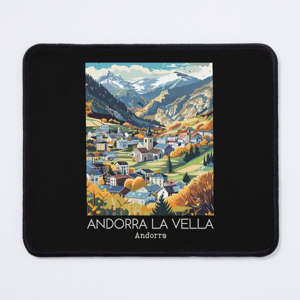 Item preview, A Vintage Travel Illustration of Andorra la Vella - Andorra designed and sold by GoodOldVintage.