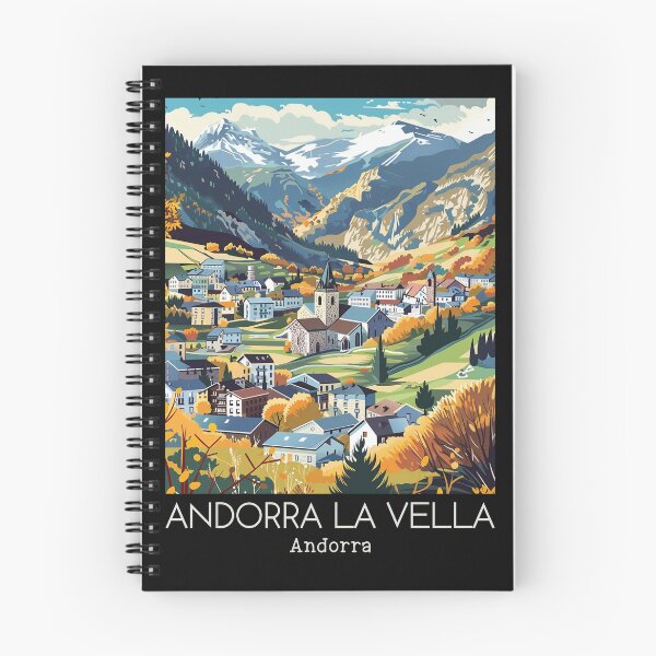 Item preview, A Vintage Travel Illustration of Andorra la Vella - Andorra  designed and sold by GoodOldVintage.