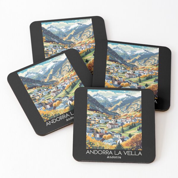 Item preview, A Vintage Travel Illustration of Andorra la Vella - Andorra  designed and sold by GoodOldVintage.