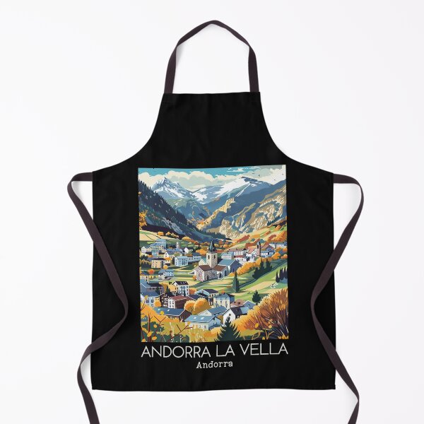 Item preview, A Vintage Travel Illustration of Andorra la Vella - Andorra designed and sold by GoodOldVintage.