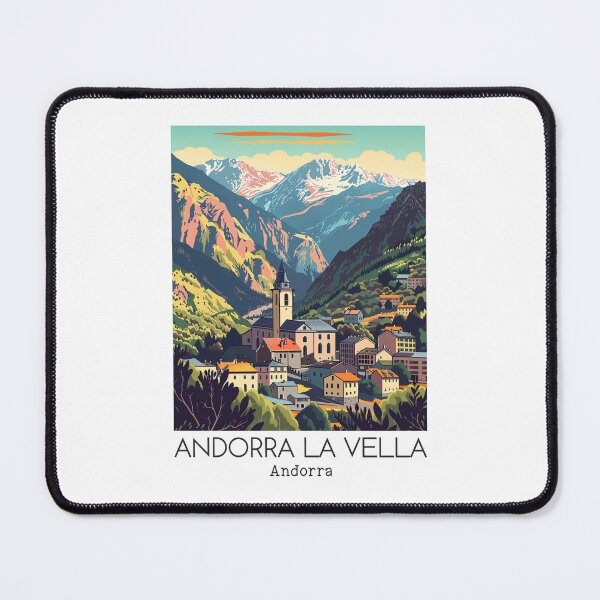 Item preview, A Vintage Travel Illustration of Andorra la Vella - Andorra designed and sold by GoodOldVintage.