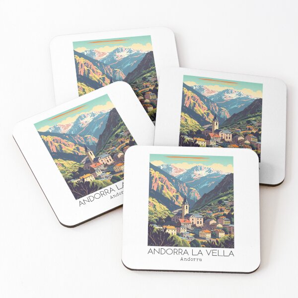 Item preview, A Vintage Travel Illustration of Andorra la Vella - Andorra  designed and sold by GoodOldVintage.