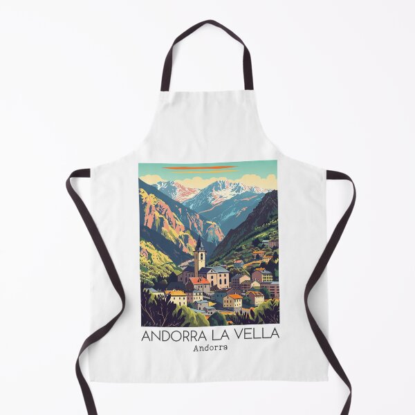 Item preview, A Vintage Travel Illustration of Andorra la Vella - Andorra designed and sold by GoodOldVintage.
