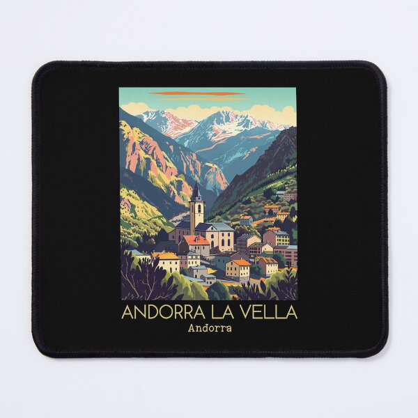 Item preview, A Vintage Travel Illustration of Andorra la Vella - Andorra designed and sold by GoodOldVintage.