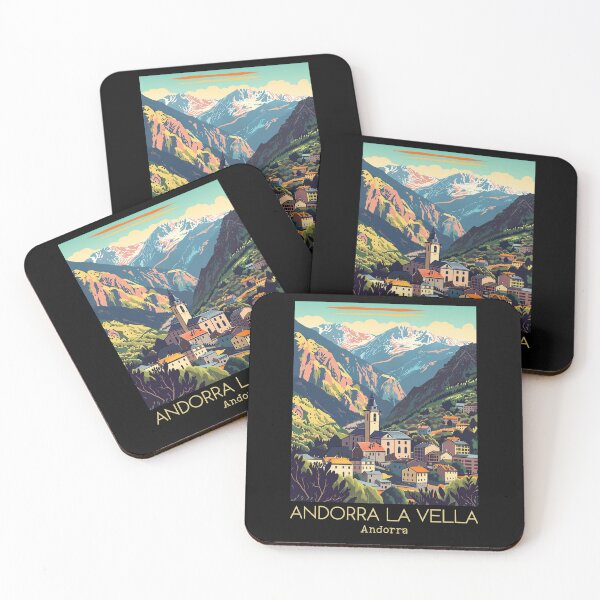 Item preview, A Vintage Travel Illustration of Andorra la Vella - Andorra  designed and sold by GoodOldVintage.