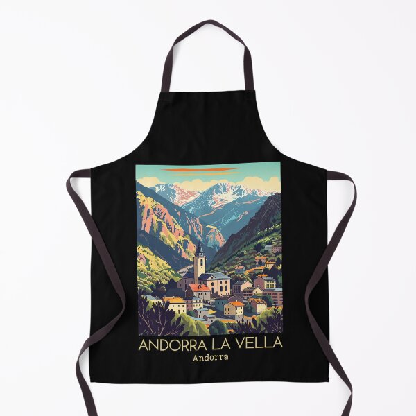 Item preview, A Vintage Travel Illustration of Andorra la Vella - Andorra designed and sold by GoodOldVintage.