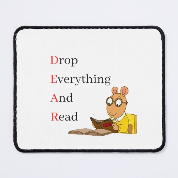 Item preview, Library bag book bag Reading is cool Arthur Reed back to school sticker teacher librarian reward sticker CBCA Book week 2024 sticker book week reading drop everything and read designed and sold by LaundrySalt.