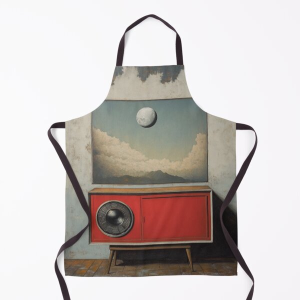 Item preview, Surreal Moon Over Retro Cabinet designed and sold by Rafał Stadnik.