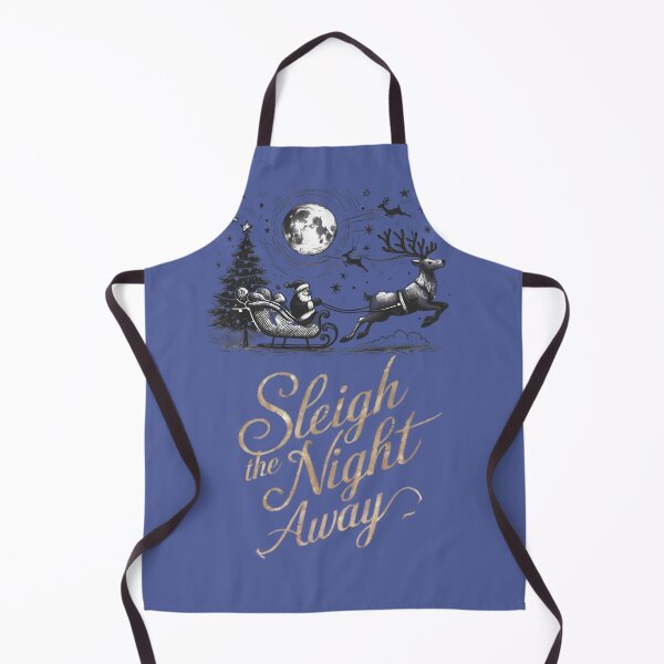 Item preview, Sleigh the Night Away - Reindeer Sleigh Ride designed and sold by beyazart.
