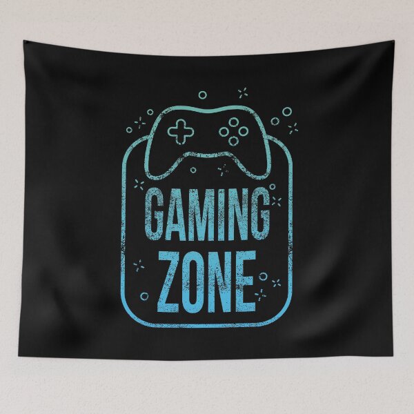Item preview, gamer zone blue designed and sold by PAINTMONKEYS.