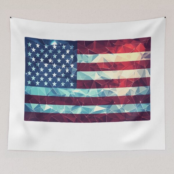 Item preview, Patriotic Brilliance: Modern American Flag Art designed and sold by AI-Only Creations.