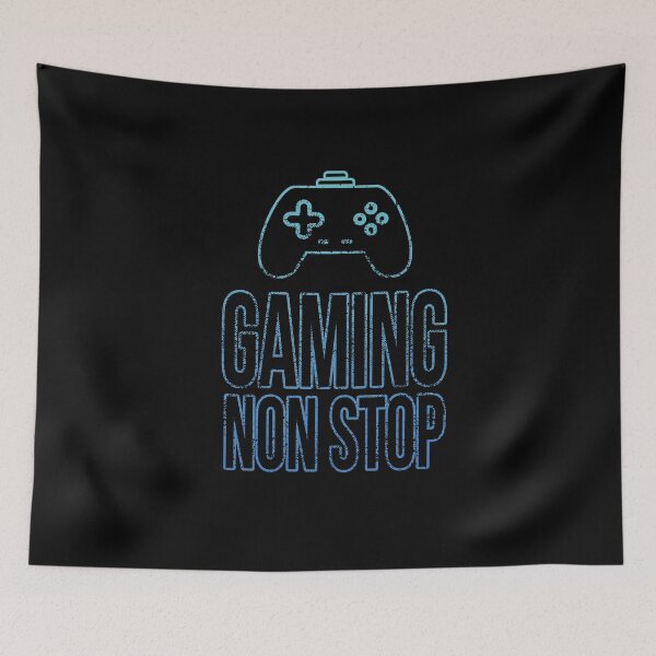 Item preview, gaming non stop blue designed and sold by PAINTMONKEYS.