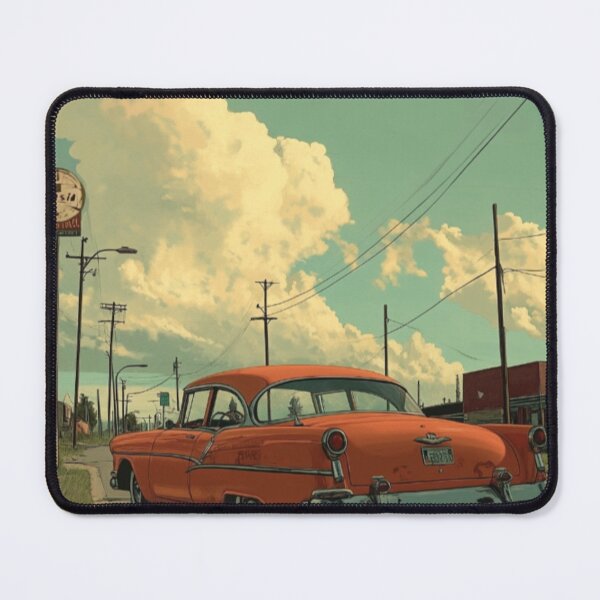 Item preview, Vintage Car on Deserted Street designed and sold by Rafał Stadnik.